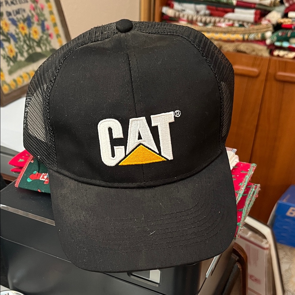 CAT Black Trucker Hat